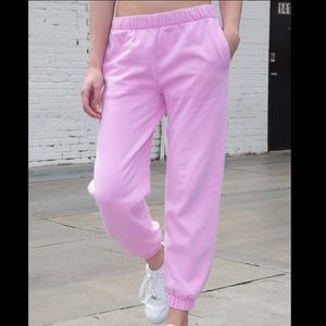 brandy melville “rosa” sweatpants (pink)